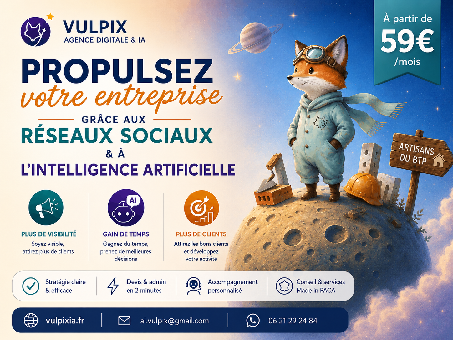Vulpix - Agence digitale & IA